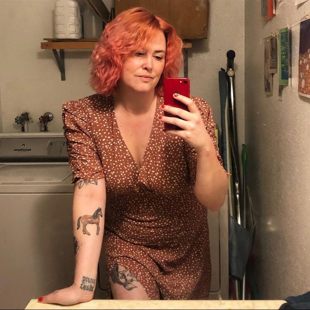 Abercrombie cinched sleeve midi dress